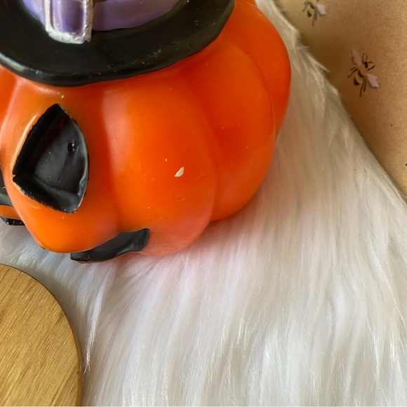 Moonlight Manor Jack O Lantern Candle With Witch Hat - Picture 5 of 9